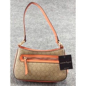 Nanette Lepore Handbag Cantaloupe Orange Vegan Leather